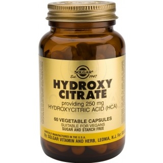SOLGAR Hydroxy Citrate 250mg Συμπλήρωμα Διατροφής με Υδροξυκιτρικό Οξύ για την Μείωση της Όρεξης & την Επιτάχυνση στο κάψιμο των