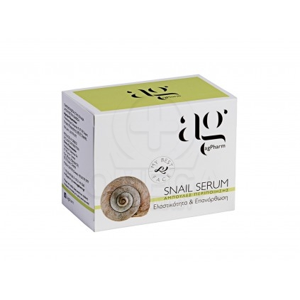 AG Pharm Snail Serum Ορός Άμεσης Δράσης με Εκχύλισμα από Σάλιο Σαλιγκαριού για Ελαστικότητα & Επανόρθωση 1 αμπούλα με 2 ml