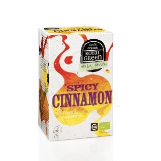 ROYAL GREEN Herbal Infusion Spicy Cinnamon 16φακ.