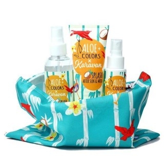 ALOE+ COLORS x KARAVAN Splash Summer Bag με Aloe+ Colors x Karavan Splash Face Water 200ml & Aloe+ Colors x Karavan Splash After