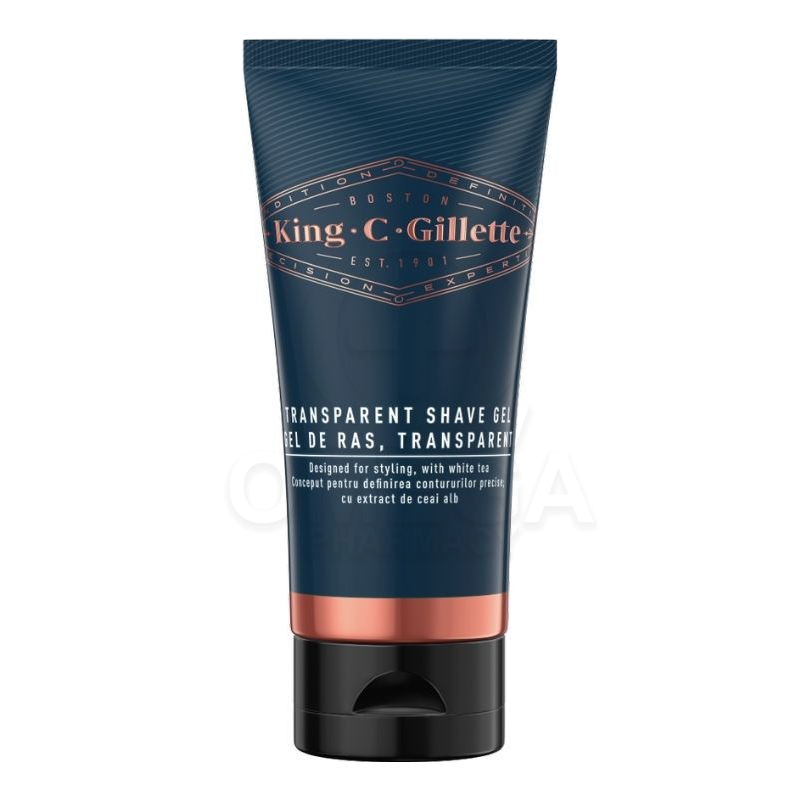 GILLETTE King C Transparent Shave Gel Ανδρικό Διάφανο Gel Ξυρίσματος με