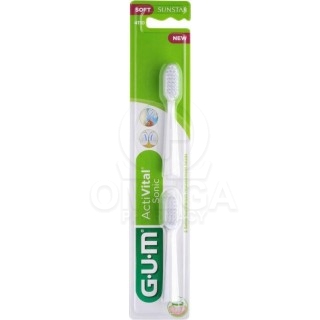 GUM Activital Sonic Refill Heads Soft, Ανταλλακτικές Κεφαλές 2τμχ