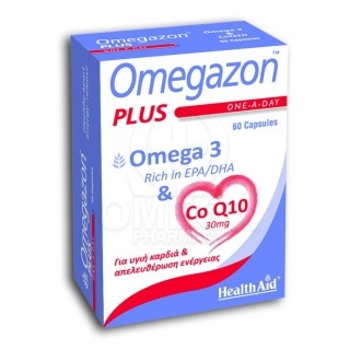 HEALTH AID Omegazon PLUS Omega 3 & CoQ10 60 κάψουλες