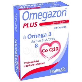 HEALTH AID Omegazon PLUS Omega 3 & CoQ10 30 κάψουλες