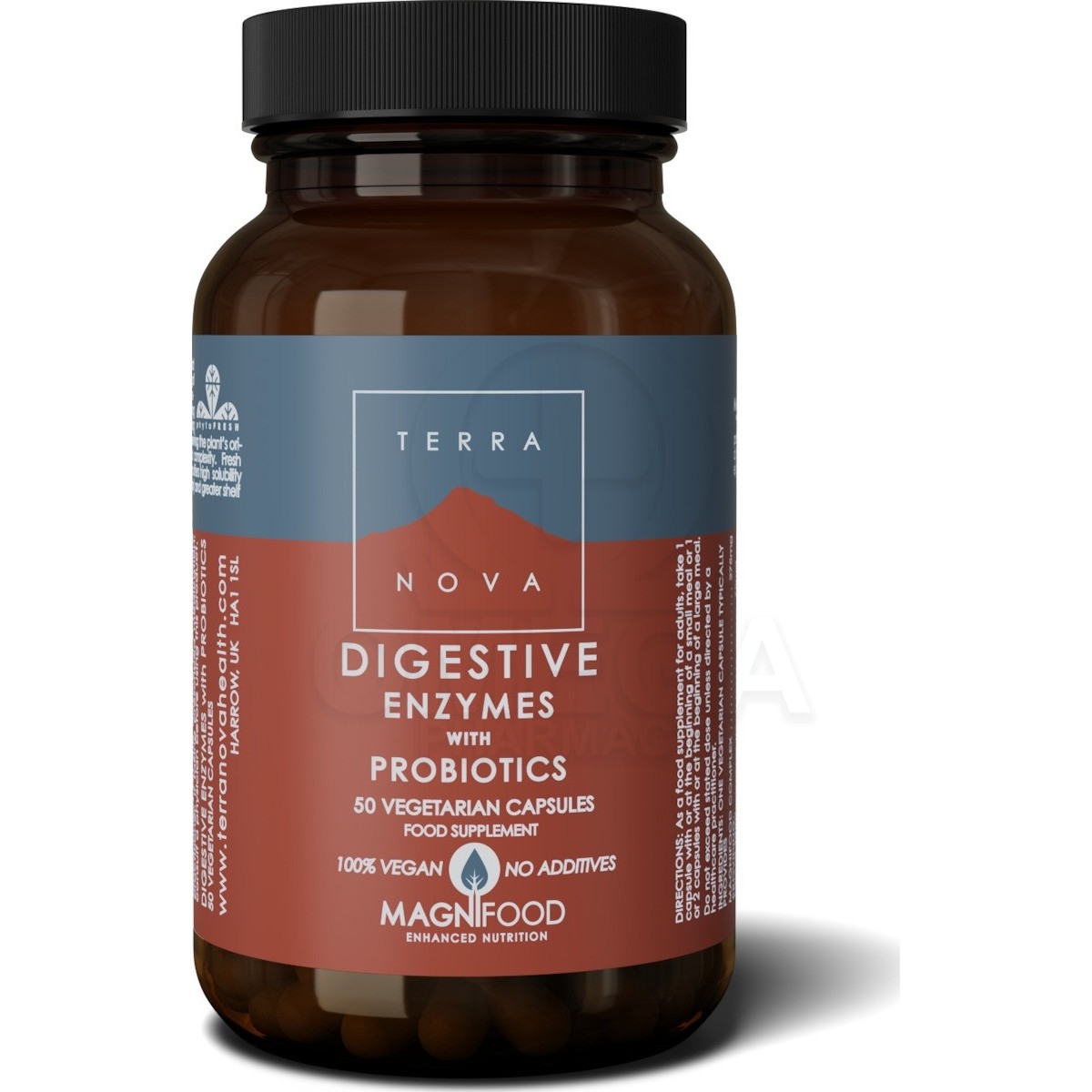 TERRANOVA Digestive Enzymes with Probiotics Για την Ομαλή Λειτουργία