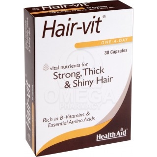 HEALTH AID Hairvit™ Συμπλήρωμα Διατροφής 30caps