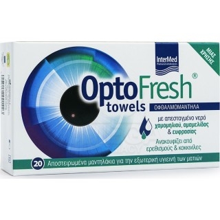 INTERMED Optofresh Towels Οφθαλμομάντηλα 20τμχ