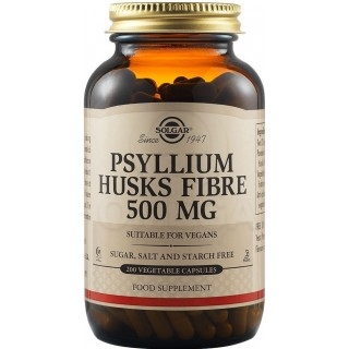 SOLGAR Psyllium Husks Fibre 500mg Συμπλήρωμα Διατροφής με Φλοιό Ψυλλίου Κατά της Χρόνιας ή Παροδικής Δυσκοιλιότητας & στη Μείωση