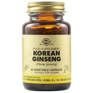 SOLGAR Korean Ginseng (Panax Ginseng) Συμπλήρωμα Διατροφής με Κορεάτικο Τζίνσενγκ για την Τόνωση του Οργανισμού, Ενδυνάμωση του