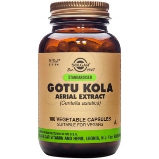 SOLGAR Gotu Kola Aerial Extract Συμπλήρωμα Διατροφής για την Εύρυθμη Λειτουργία του Κυκλοφορικού στα Κάτω Άκρα, των Νοητικών Λει