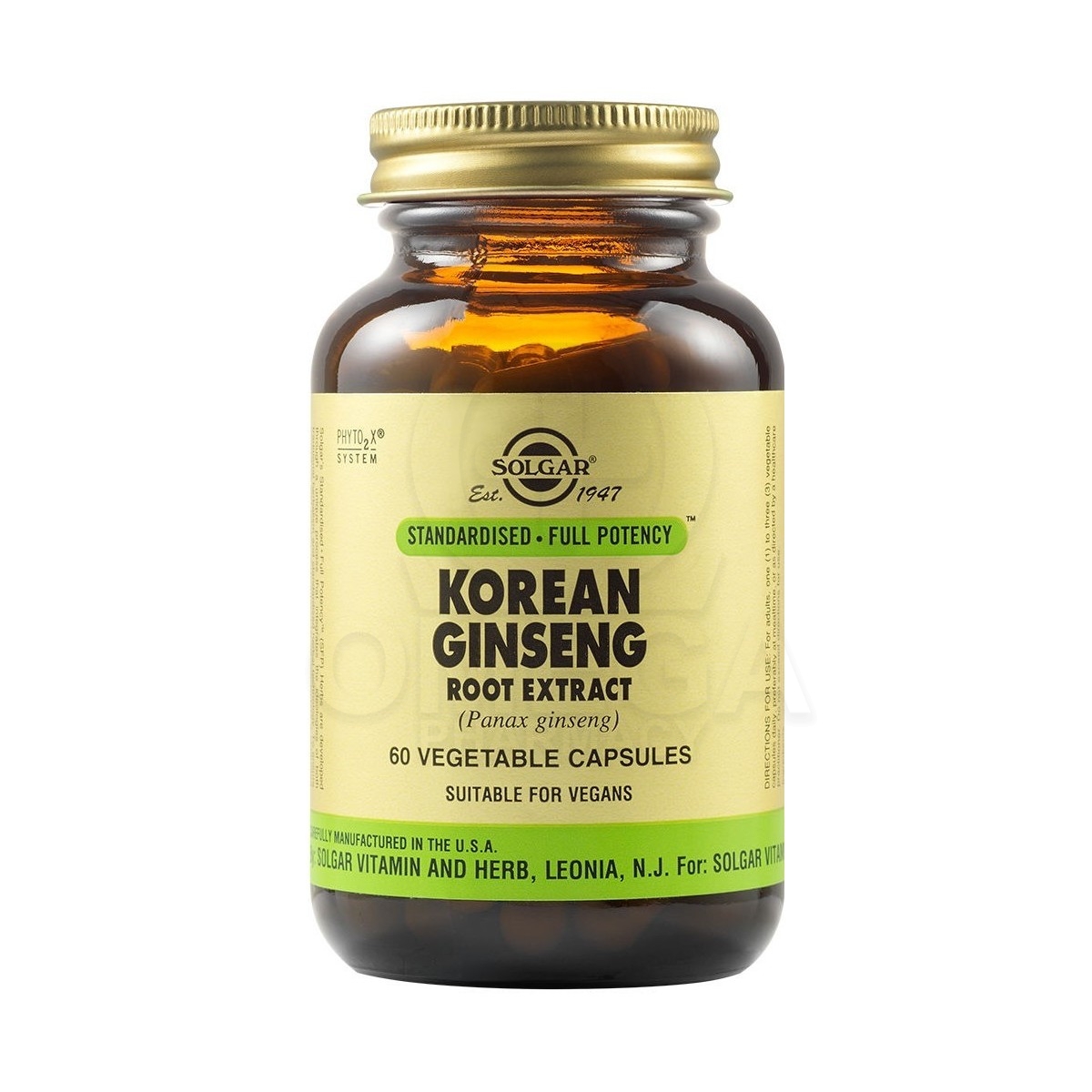 SOLGAR SFP Korean Ginseng Root Extract (Panax Ginseng) Συμπλήρωμα