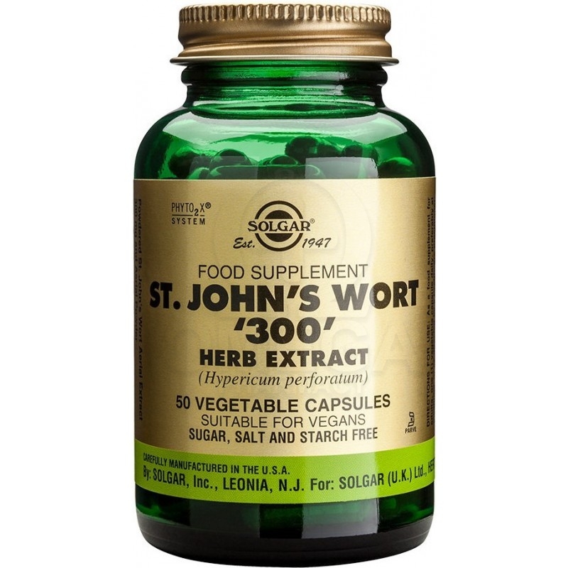 SOLGAR SFP St. John's Wort Herb Extract 300mg Συμπλήρωμα Διατροφής για